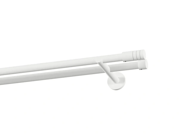 Garnýž 19x19mm obyčejná tyč - 2řada - TECHNO - bílá 1
