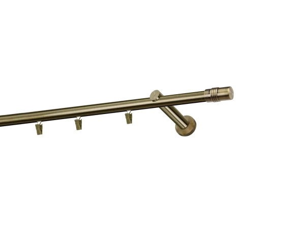 Garniža 19mm - drážková tyč - 1rad - CYLINDR - antik