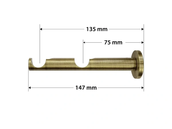 Garnýže 19x19mm - dvouřadá - FALIST - antik 3