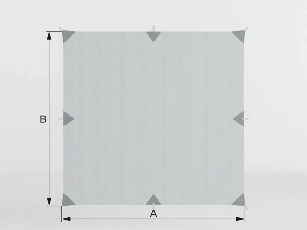Stínicí plachta se spodním úchytem
