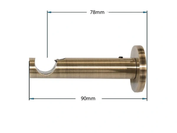 Garniže 16mm - jednoradové - CYLINDER CRYSTAL - antik 6