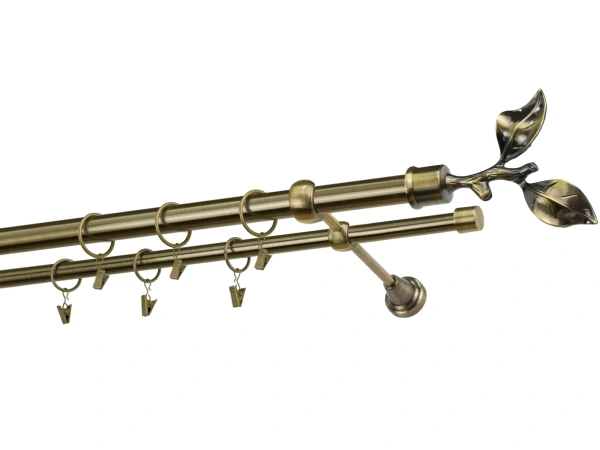 Garnýže 25x16mm - dvouřadá - LIST ROSE - antik