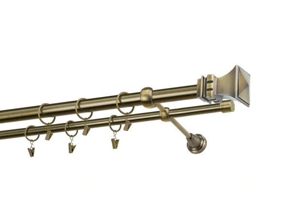 Garnýže 25x16mm - dvouřadá - VĚŽ - antik