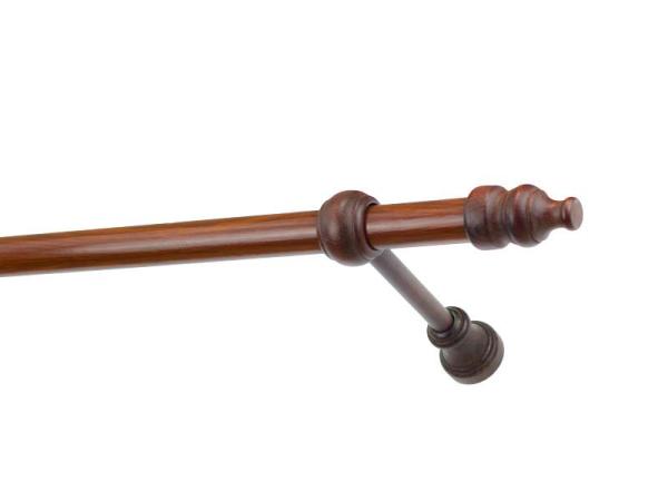 Garnýže dřevěná 28mm jednořadá - OŘECH 1