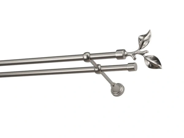 Garniže 16x16mm - dvojradové - LIST ROSE - satin 2