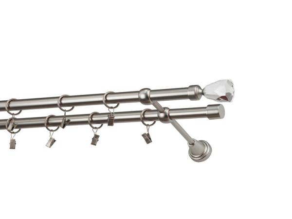 Garnýže 19x19mm - dvouřadá - CRYSTAL CONE - satin