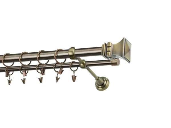 Garnýže 25x16mm - dvouřadá - VĚŽ - antik