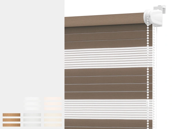 Rolety MINI+ den a noc - látka KRÉTA