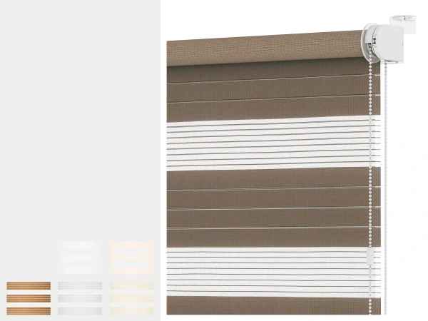 Rolety MINI - den a noc - látka KRÉTA