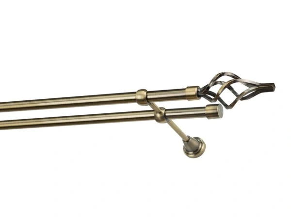 Garnýže 19x19mm - dvouřadá - KOULE AZUR - antik 2