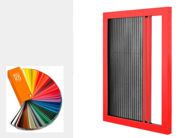 Sítě proti hmyzu na DVEŘE - PLISÉ jednostranné - barvy RAL