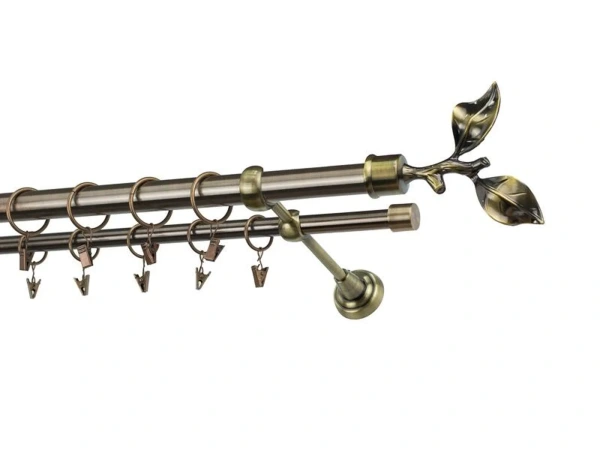 Garnýže 25x16mm - dvouřadá - LIST ROSE - antik