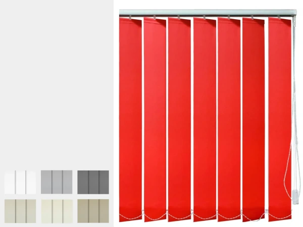 Vertikální žaluzie  - látka KAMERUN BO (zatemňující)