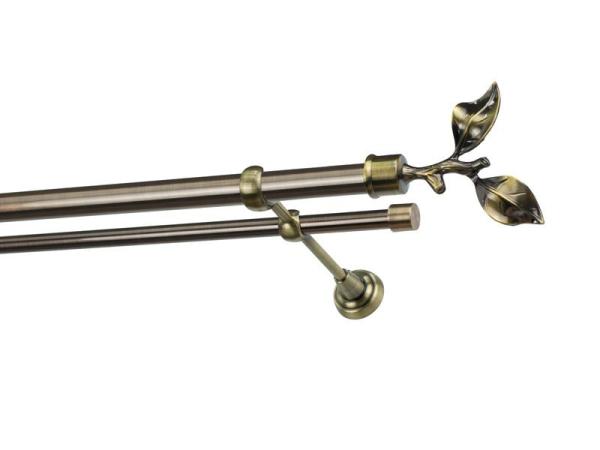 Garnýže 25x16mm - dvouřadá - LIST ROSE - antik 1