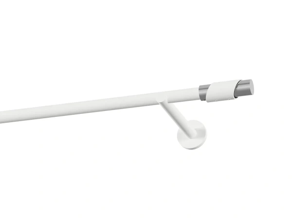 Garnýž 19mm obyčejná tyč - 1řada - PARIS - bílá 1