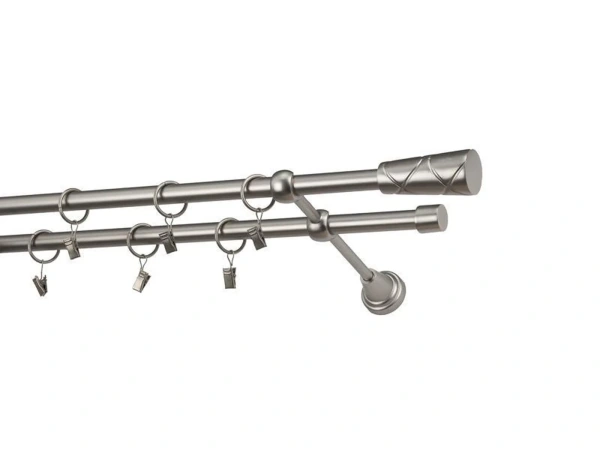 Garniže 16x16mm - dvojradové - TRAPEZIUM - satin