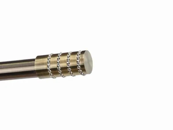 Garnýže 25mm - jednořadá - CYLINDR CRYSTAL - antik 3