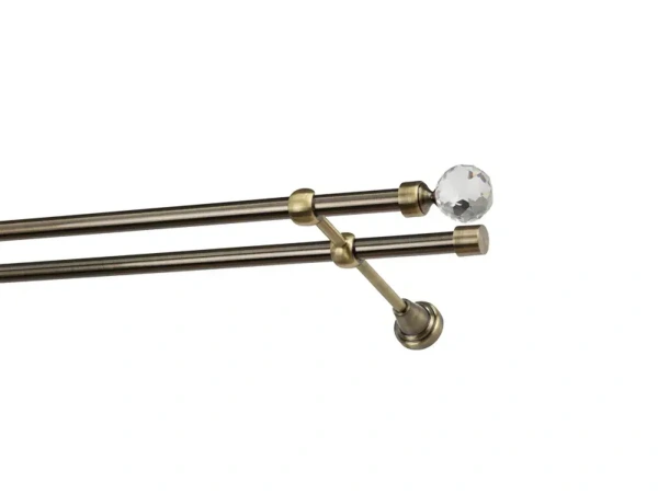 Garniže 16x16mm - dvojradové - GUĽA CRYSTAL - antik 2