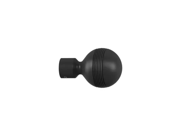 Garnýž 19x19mm drážková tyč - 2řada - GABI - černá