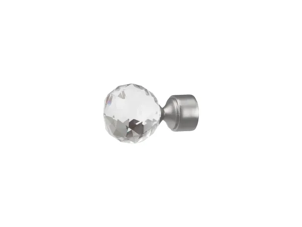 Garnýže 16mm - jednořadá - KOULE CRYSTAL - satin