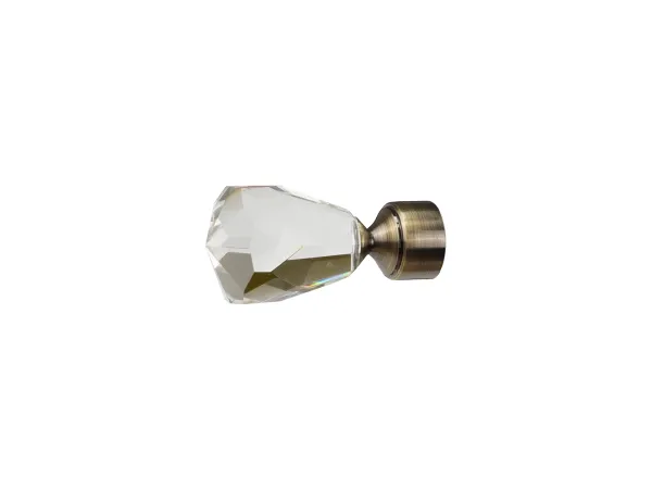 Garnýže 16x16mm - dvouřadá - CRYSTAL CONE - antik