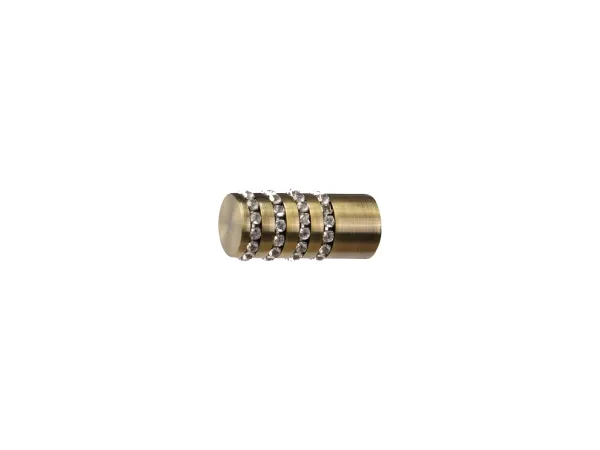 Garnýže 16x16mm - dvouřadá - CYLINDR CRYSTAL - antik